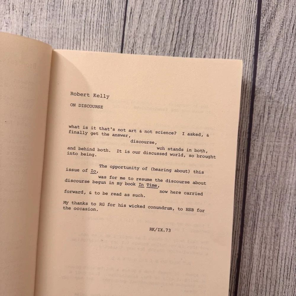 Biopoesis Io 20 1974 Harvey Bialy Robert Kelly Literary Journal Poetry Rare‎